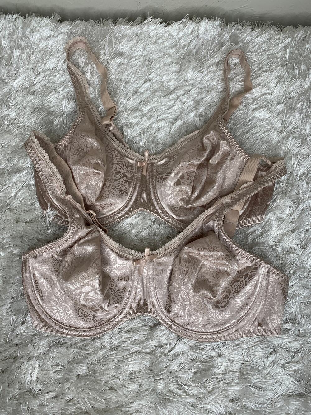 Set Two Bali Underwire Nude Style 3100 Lightly Lined Sz 38 B